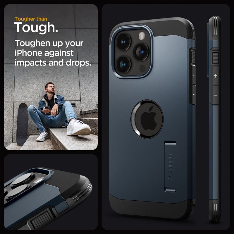 Spigen Tough Armor MagSafe, metal slate - iPhone 15 Pro thumb