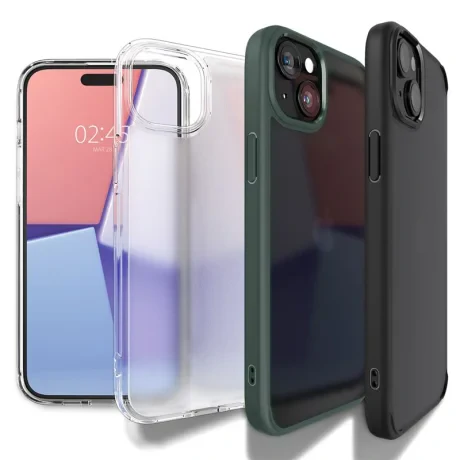 Husa Spigen Ultra Hybrid penrtu iPhone 15 Plus, Frost Clear