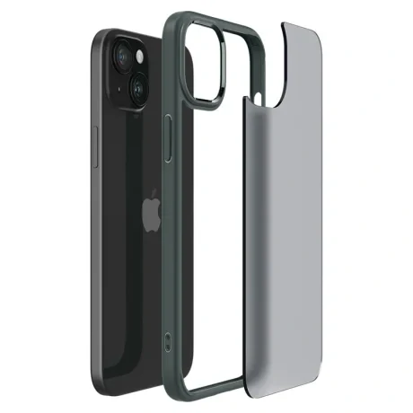 Husa Spigen Ultra Hybrid pentru iPhone 15, Frost Green