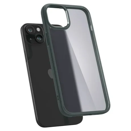 Husa Spigen Ultra Hybrid pentru iPhone 15, Frost Green
