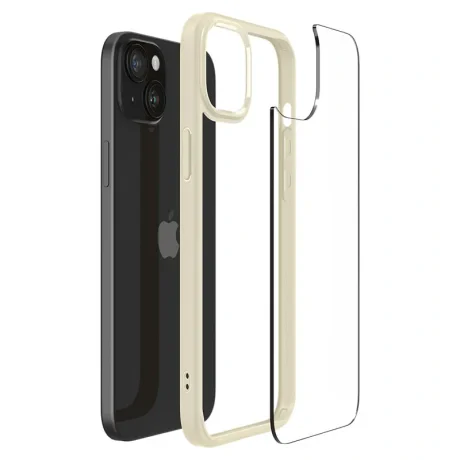Husa Spigen Ultra Hybrid pentru iPhone 15, Mute beige