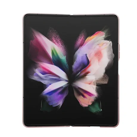 Husa Guess 4G PU Leather Triangle pentru Samsung Galaxy Z Fold 5 Pink