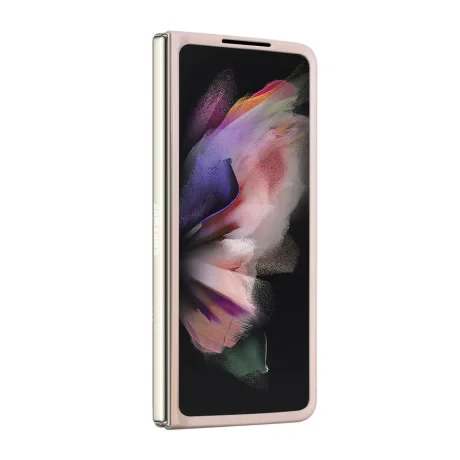 Husa Guess 4G PU Leather Triangle pentru Samsung Galaxy Z Fold 5 Pink