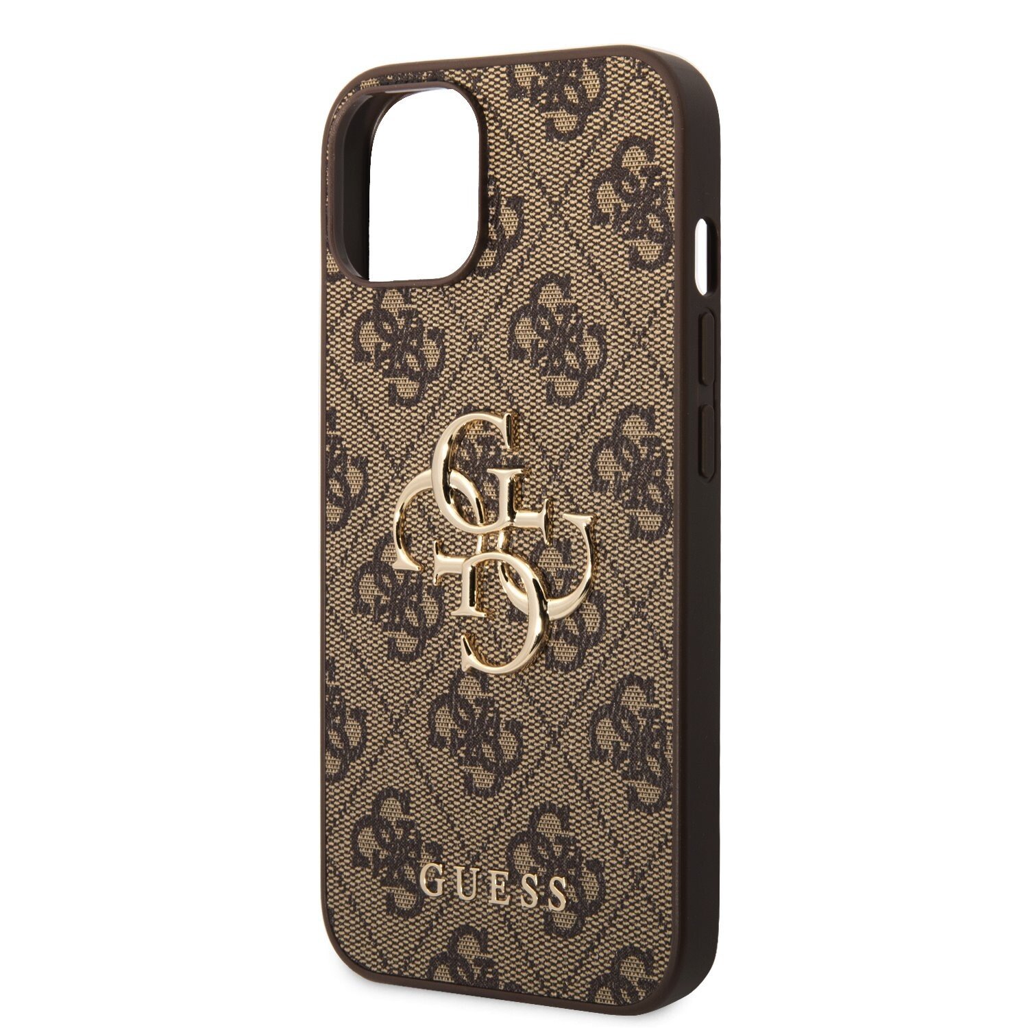 Husa Guess PU 4G Metal Logo pentru iPhone 15 Brown thumb