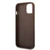 Husa Guess PU 4G Metal Logo pentru iPhone 15 Brown