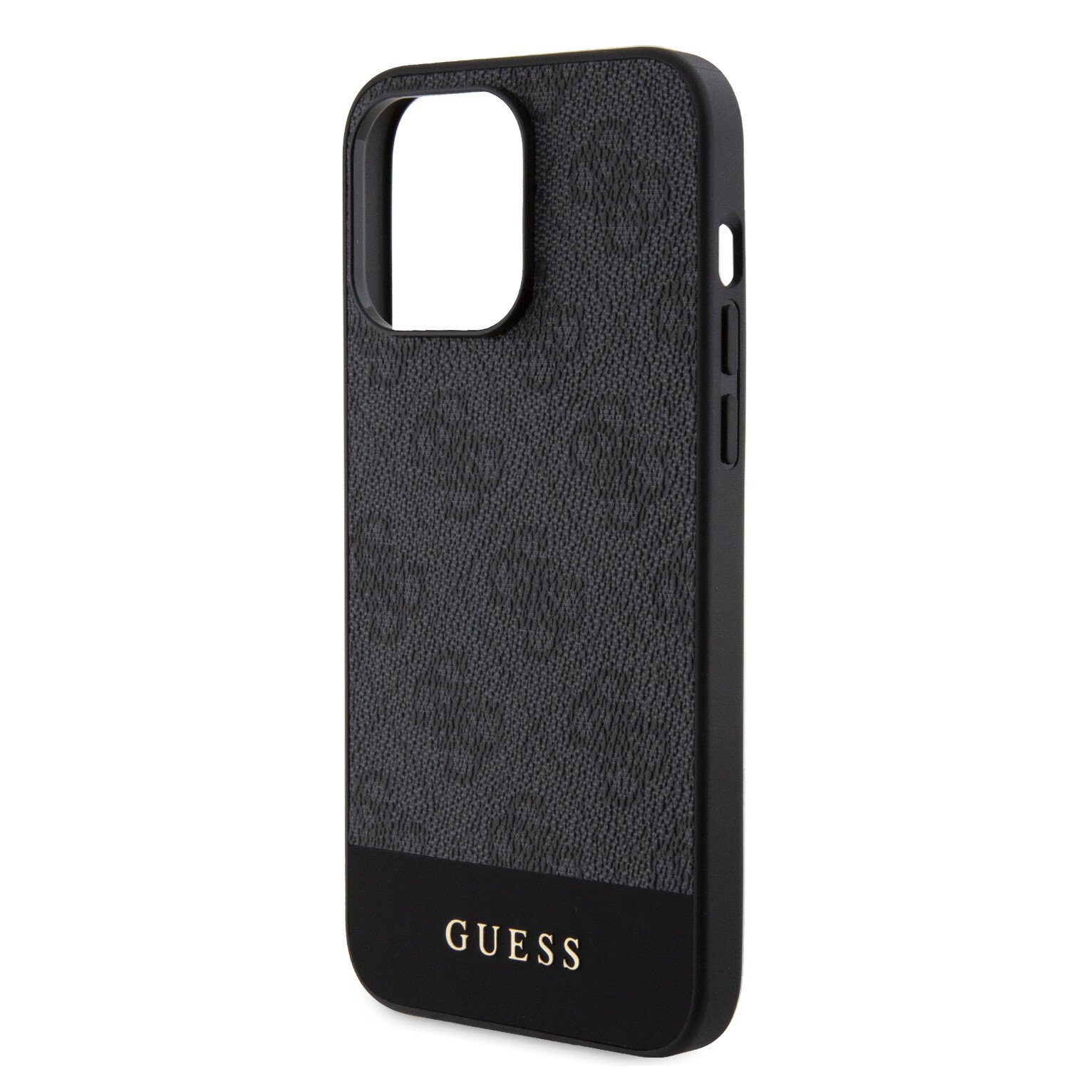 Husa Guess PU 4G Stripe MagSafe pentru iPhone 15 Pro Max Black thumb