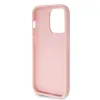 Husa Guess PU Fixed Glitter 4G Metal Logo pentru iPhone 15 Pro Pink