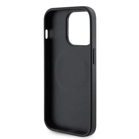 Husa Guess PU Saffiano MagSafe pentru iPhone 15 Pro Max Black