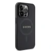 Husa Guess PU Saffiano MagSafe pentru iPhone 15 Pro Max Black