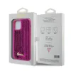 Husa Guess Sequin Script Logo pentru iPhone 12/12 Pro Magenta