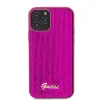 Husa Guess Sequin Script Logo pentru iPhone 12/12 Pro Magenta