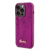 Husa Guess Sequin Script Logo pentru iPhone 14 Pro Magenta