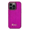 Husa Guess Sequin Script Logo pentru iPhone 14 Pro Magenta