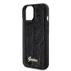 Husa Guess Sequin Script Logo pentru iPhone 15 Black