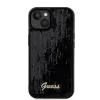 Husa Guess Sequin Script Logo pentru iPhone 15 Black