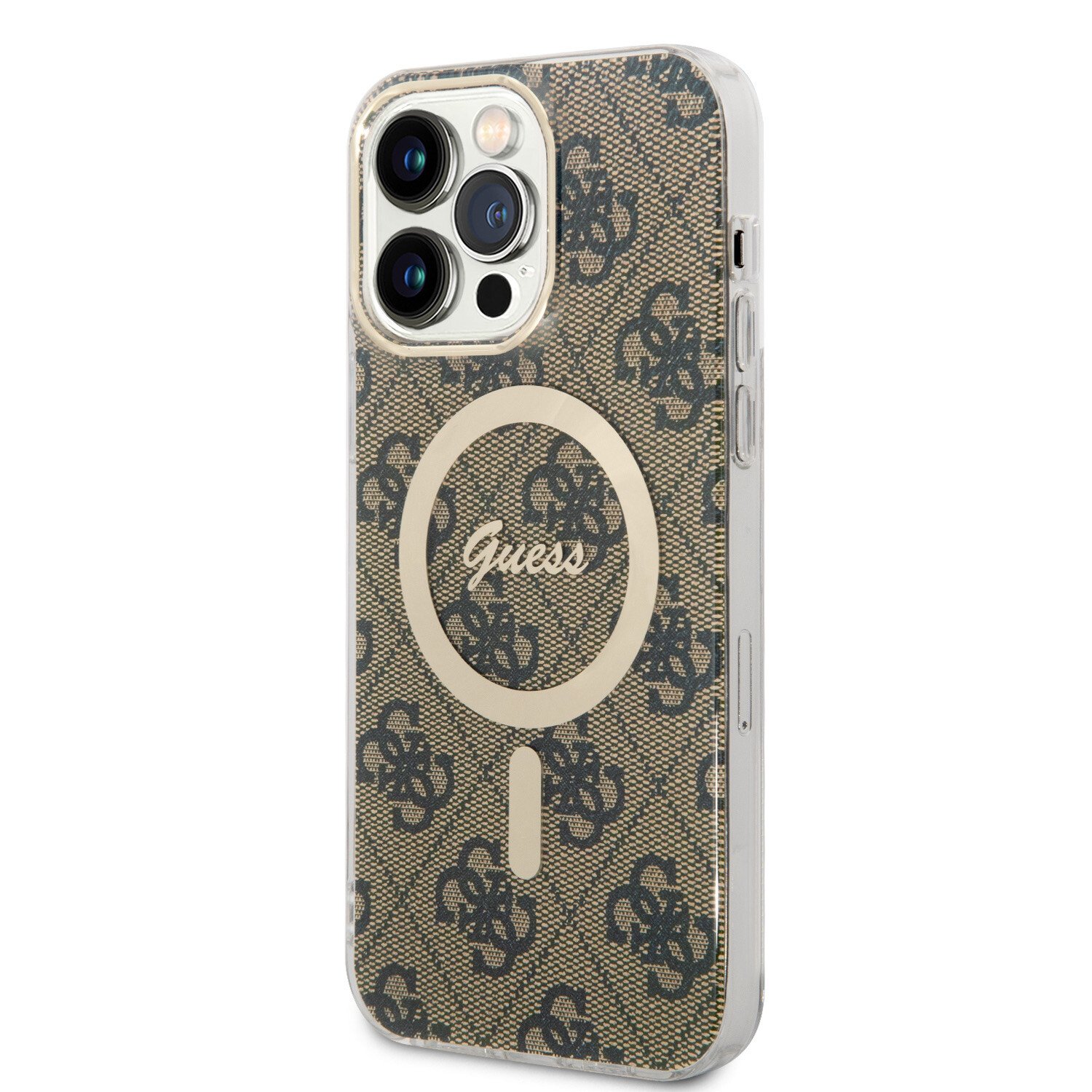 Husa Guess IML 4G MagSafe pentru iPhone 15 Pro Max Brown thumb