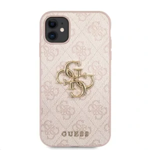 Husa Cover Guess Metal Logo pentru iPhone 11 Pink