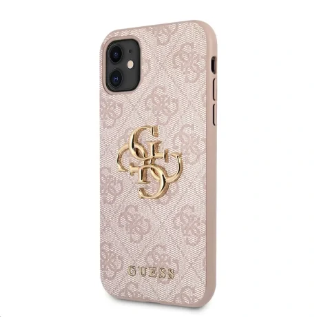 Husa Cover Guess Metal Logo pentru iPhone 11 Pink
