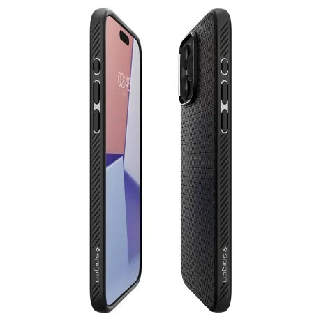 Husa Spigen Liquid Air pentru iPhone 15 Pro Max Abyss Green