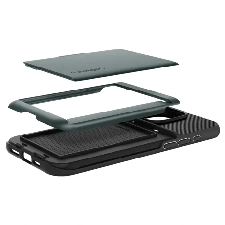 Husa Spigen Slim Armor CS pentru iPhone 15 Pro Max Abyss Green