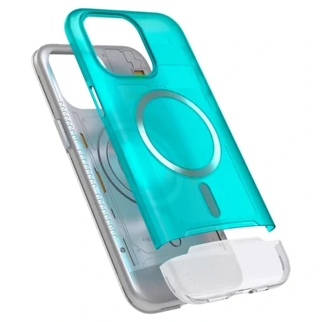 Husa Spigen Classic C1 MagSafe iPhone 15 Pro, Bondi Blue