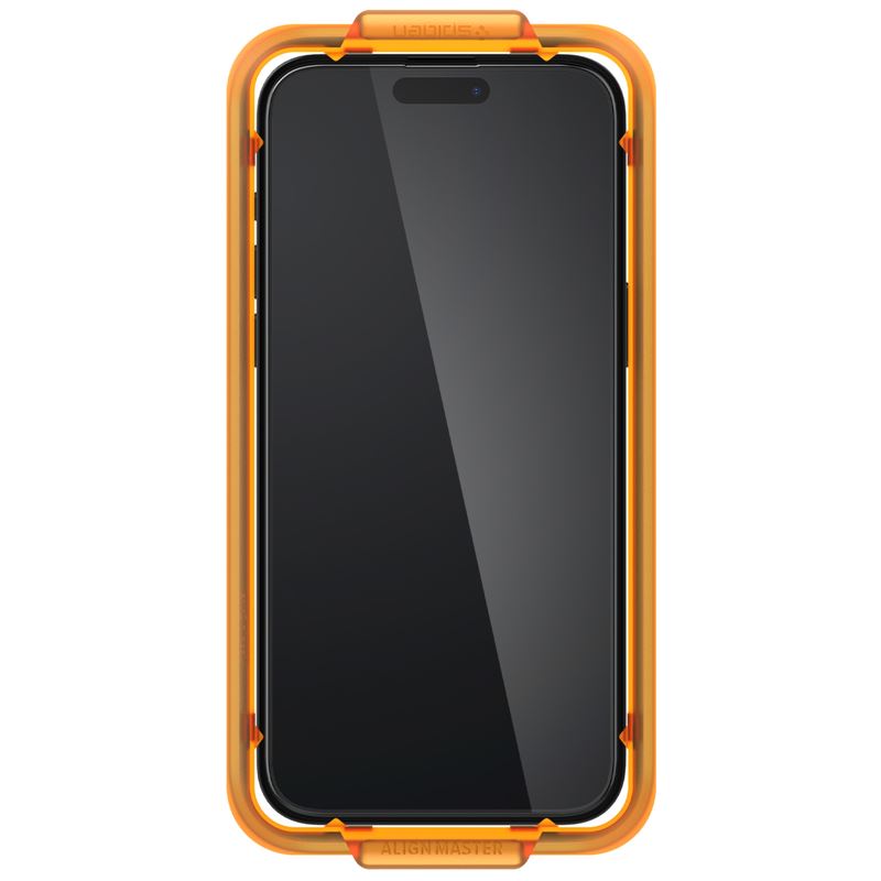 Folie sticlaSpigen Glass tR AlignMaster 2 Pack iPhone 15 Pro Max, FC Black thumb