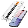 Folie sticla Spigen Glass tR EZ Fit 2 Pack FC pentru iPhone 15 Pro Max, Black