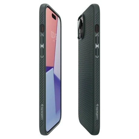 Husa Spigen Liquid Air pentru iPhone 15 Abyss Green