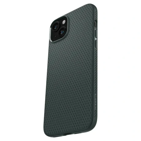 Husa Spigen Liquid Air pentru iPhone 15 Plus, Abyss Green