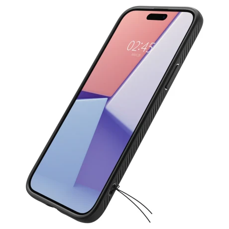 Husa Spigen Liquid Air pentru iPhone 15, Matte Black