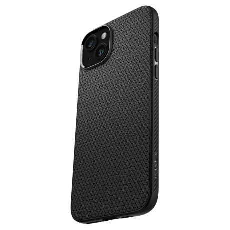 Husa Spigen Liquid Air pentru iPhone 15, Matte Black