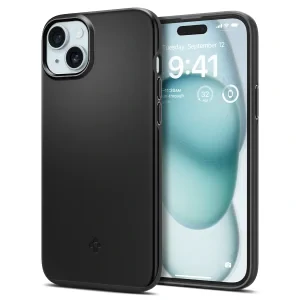 Husa Spigen Thin Fit pentru iPhone 15 Plus Black