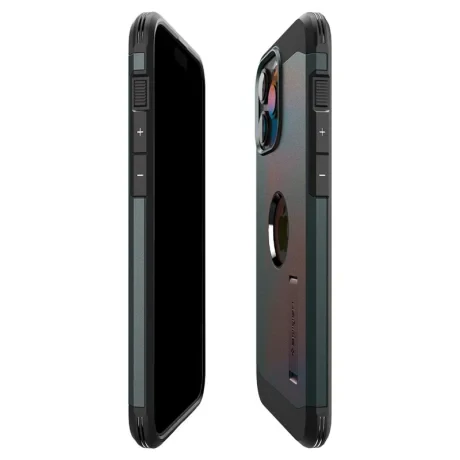 Husa Spigen Tough Armor MagSafe pentru iPhone 15 Pro, Abyss Green