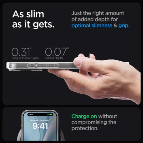 Husa Spigen Ultra Hybrid MagSafe iPhone 15 Pro, White