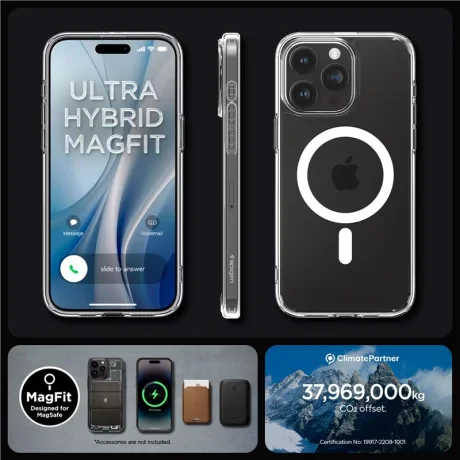 Husa Spigen Ultra Hybrid MagSafe iPhone 15 Pro, White