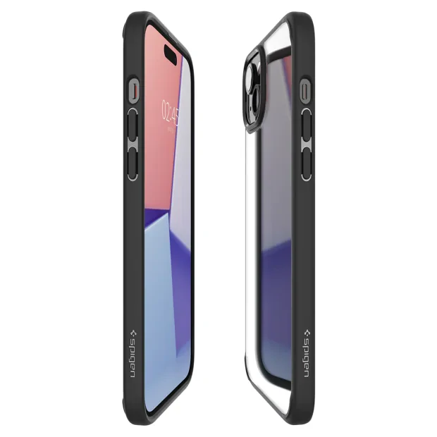 Husa Spigen Ultra Hybrid pentru iPhone 15 Plus, Matte Black