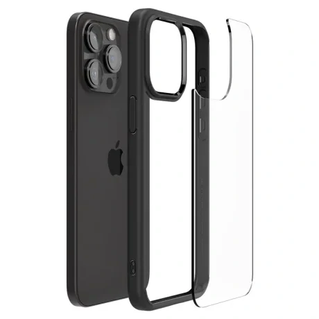 Husa Spigen Ultra Hybrid pentru iPhone 15 Pro Max, Matte Black