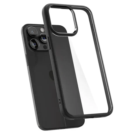 Husa Spigen Ultra Hybrid pentru iPhone 15 Pro Max, Matte Black