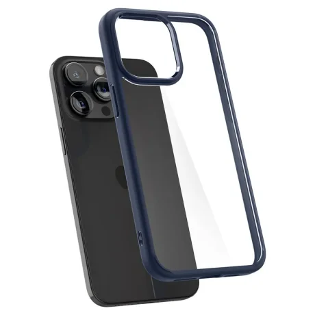 Huse Spigen Ultra Hybrid pentru iPhone 15 Pro, Navy Blue
