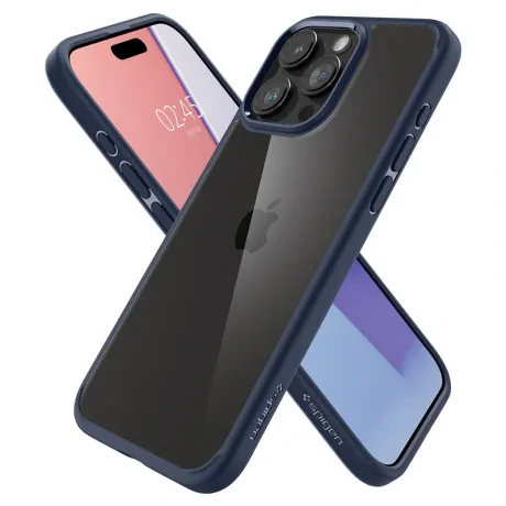 Husa Spigen Ultra Hybrid pentru iPhone 15 Pro Max, Navy Blue