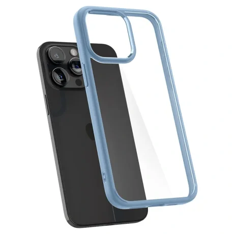 Husa Spigen Ultra Hybrid pentru iPhone 15 Pro Max, Sierra Blue