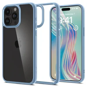 Husa Spigen Ultra Hybrid pentru iPhone 15 Pro Max, Sierra Blue