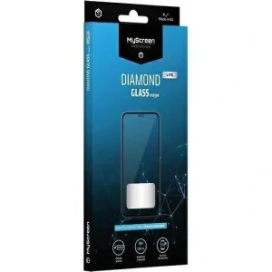 Folie sticla MyScreen Diamond Lite Edge Full Glue pentru iPhone 15 Pro Max Negru