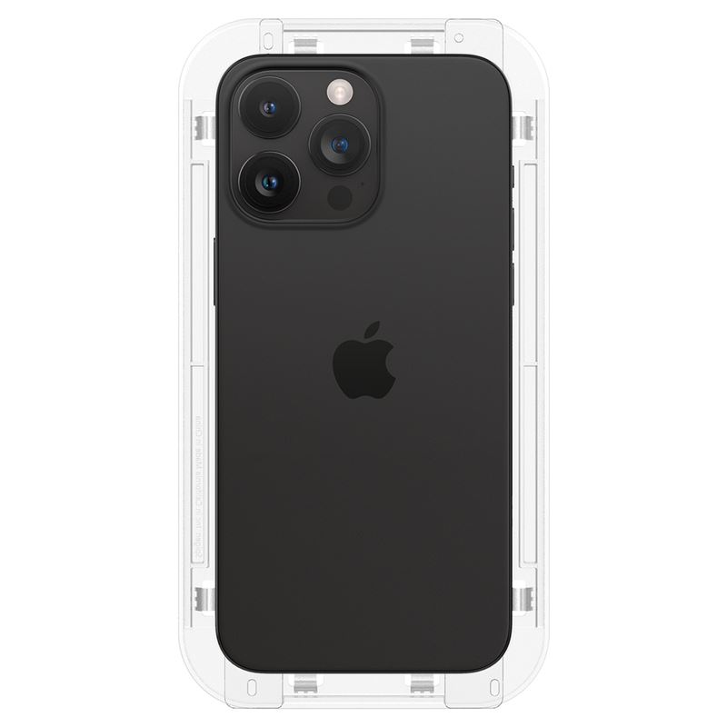Folie sticla Spigen tR EZ Fit 2 Pack pentru iPhone 15 Pro Max, Transparent thumb