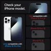 Folie sticla Spigen tR EZ Fit 2 Pack pentru iPhone 15 Pro Max, Transparent