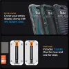 Folie sticla Spigen tR EZ Fit 2 Pack pentru iPhone 15 Pro Max, Transparent