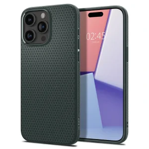Husa Spigen Liquid Air pentru iPhone 15 Pro, Abyss Green