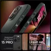 Husa Spigen Liquid Air pentru iPhone 15 Pro, Abyss Green