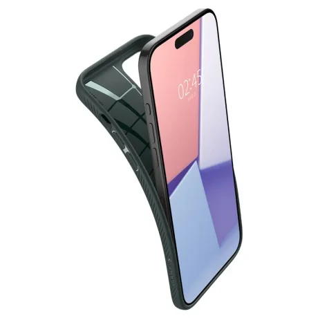 Husa Spigen Liquid Air pentru iPhone 15 Pro, Abyss Green