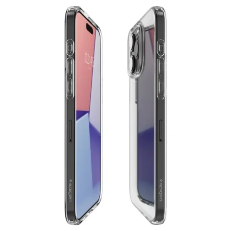 Husa Spigen Liquid Crystal pentru iPhone 15 Pro, Crystal Clear